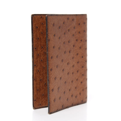 Hermes Ostrich Globe Trotter Agenda Cover PM Gold 3 of 8