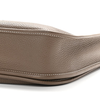 Hermes Taurillon Clemence Evelyne III PM Etoupe 11 of 11