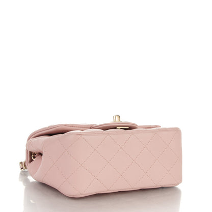 Chanel Lambskin Quilted Mini Square Flap Light Pink 4 of 8