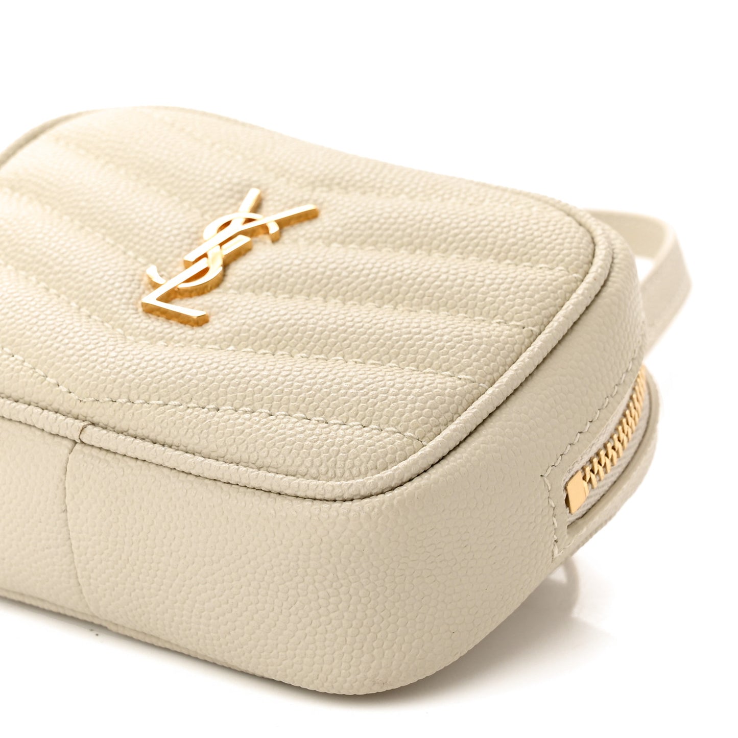 Grain De Poudre Matelasse Monogram Baby Lou Camera Bag Crema Soft