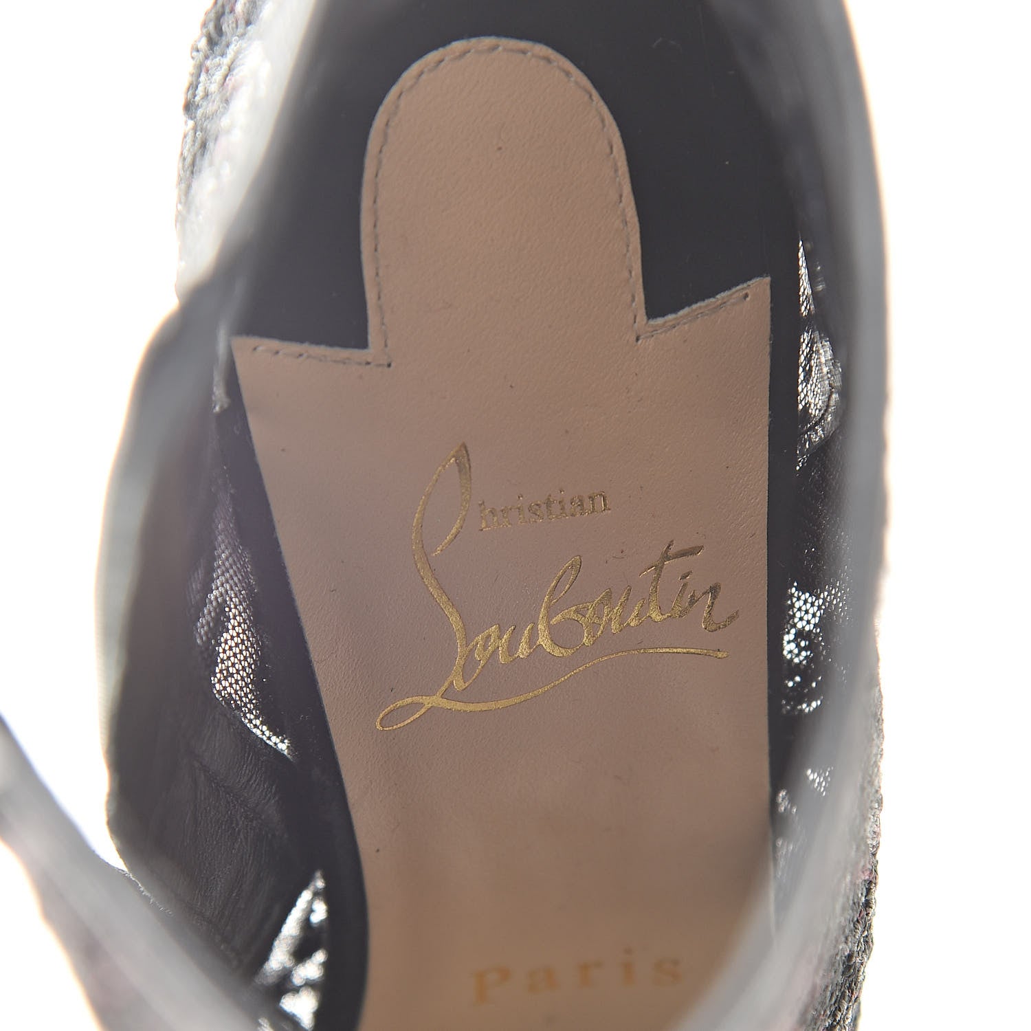 Christian Louboutin Lace Gipsybootie 100 Ankle Boots 36.5 Black 7 of 8