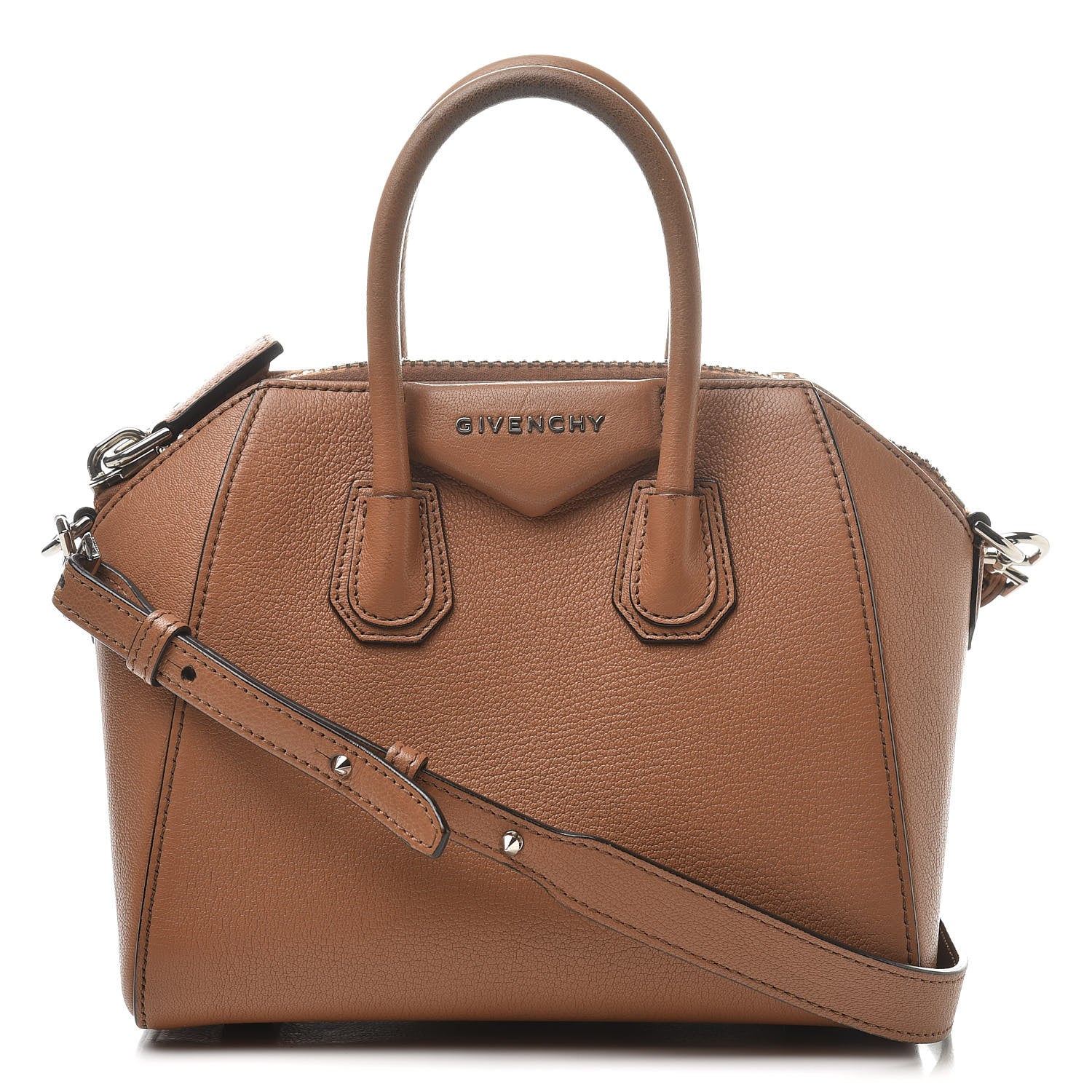 Givenchy Sugar Goatskin Mini Antigona Caramel 1 of 16