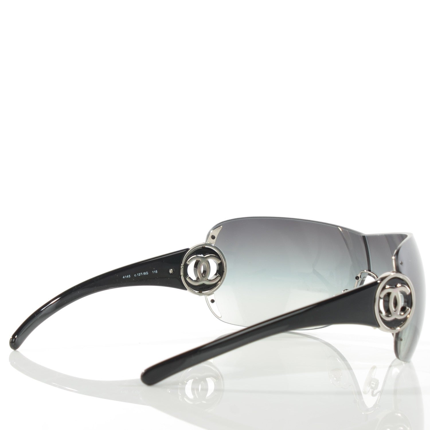Chanel CC Sunglasses 4145 Black 2 of 5