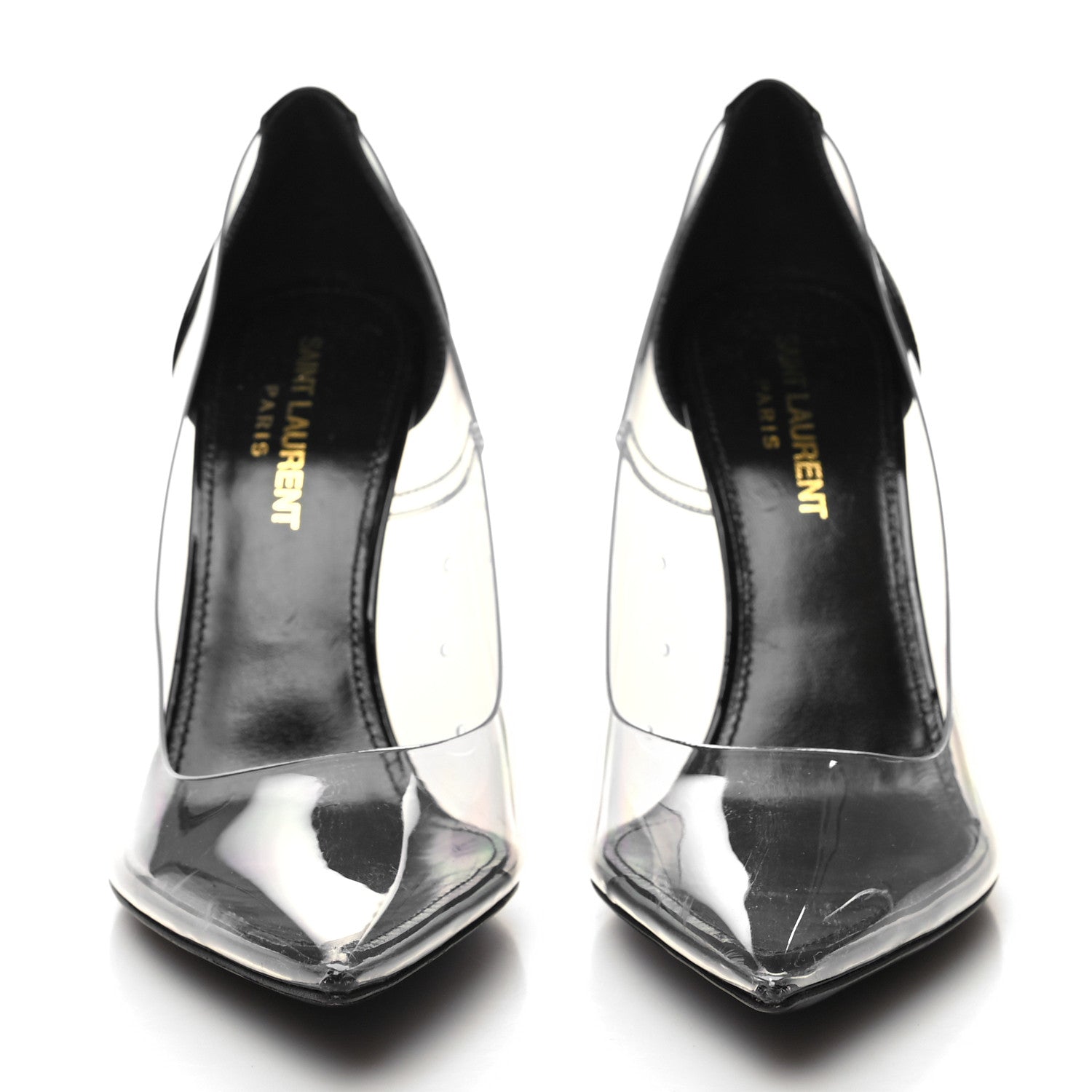 Saint Laurent Patent Calfskin PVC Opyum 36.5 Black 2 of 7
