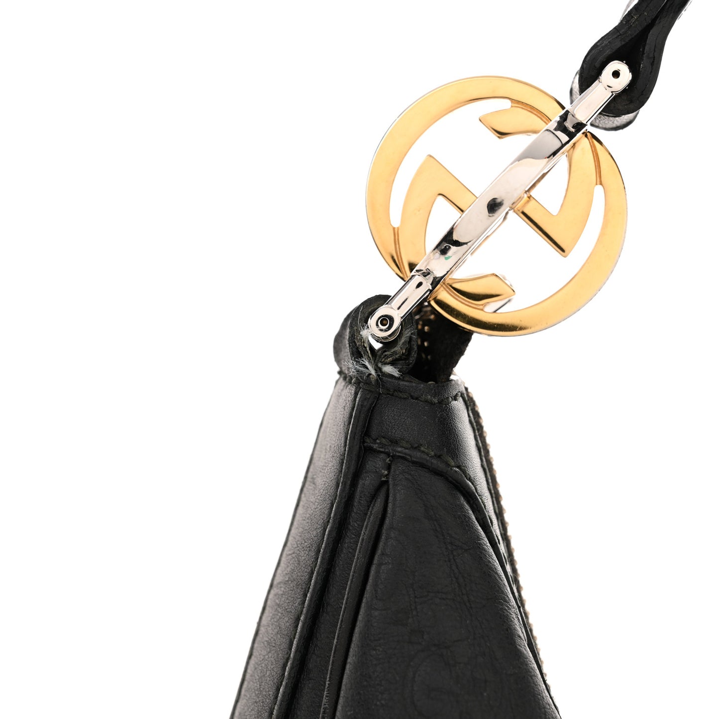 Guccissima Medium GG Twins Hobo Black