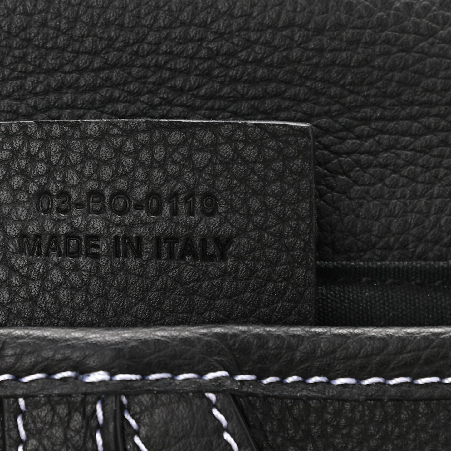 X KAWS Grained Calfskin Bee Saddle Pouch Black