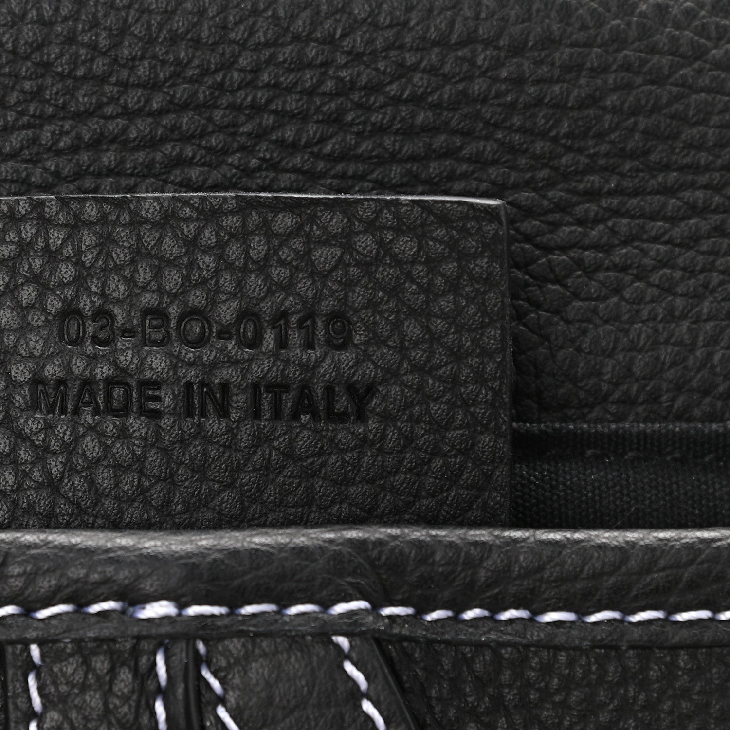 Christian Dior X KAWS Grained Calfskin Bee Saddle Pouch Black 7 of 9