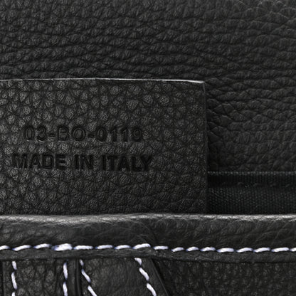 Christian Dior X KAWS Grained Calfskin Bee Saddle Pouch Black 7 of 9