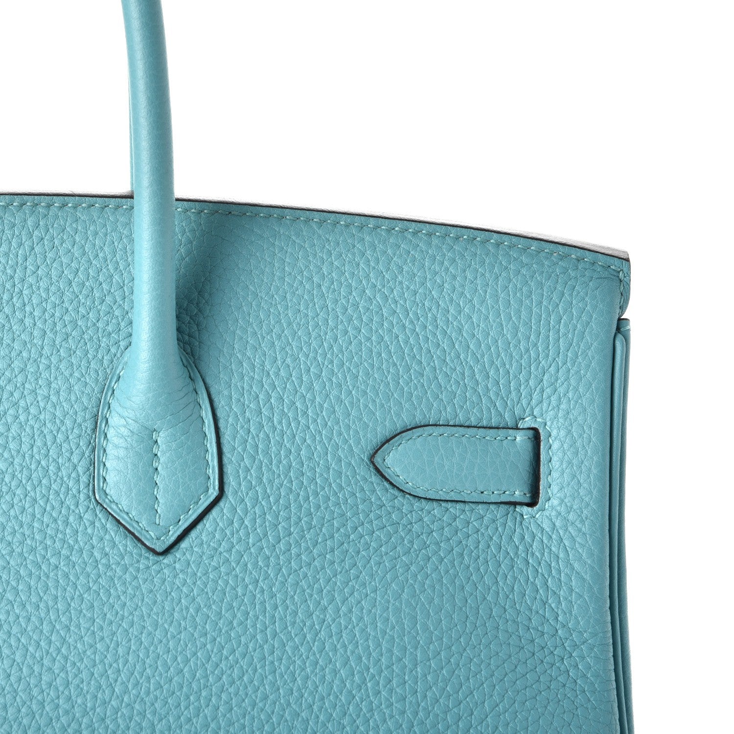 Hermes Taurillon Clemence Birkin 35 Bleu Atoll 11 of 36