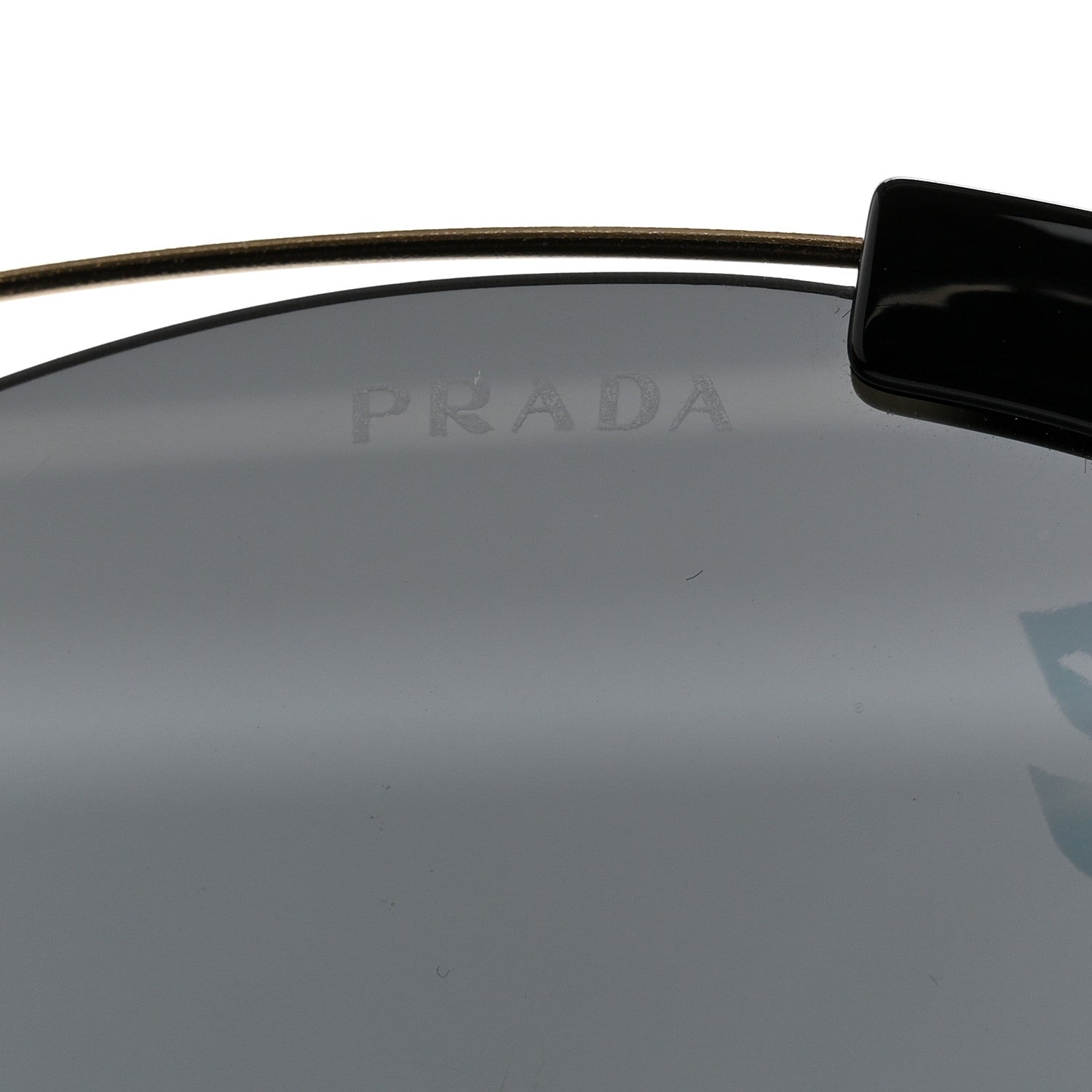 Prada Cat Eye Floral Sunglasses SPR 21U Black 7 of 8