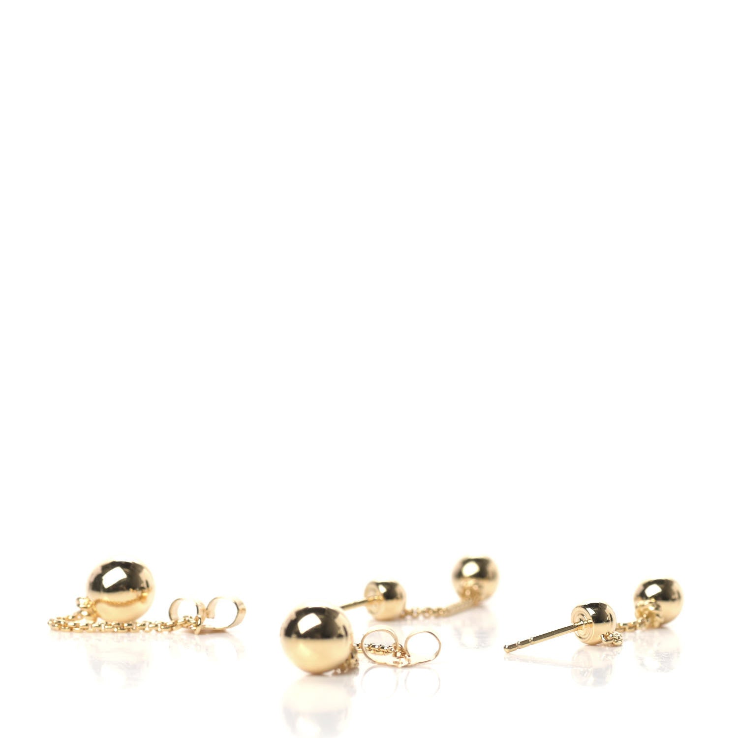 David Yurman 18K Yellow Gold Diamond Solari Chain Drop Earrings 3 of 5