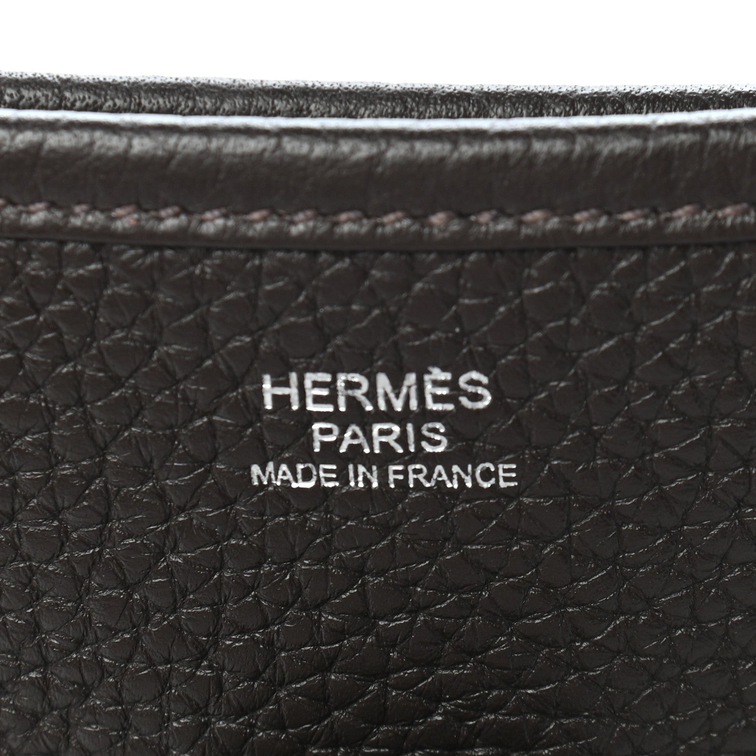 Hermes Taurillon Clemence Evelyne III PM Chocolate 6 of 9