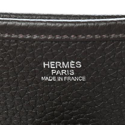 Hermes Taurillon Clemence Evelyne III PM Chocolate 6 of 9