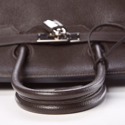 Hermes Taurillon Clemence Birkin 35 Chocolate 31 of 37