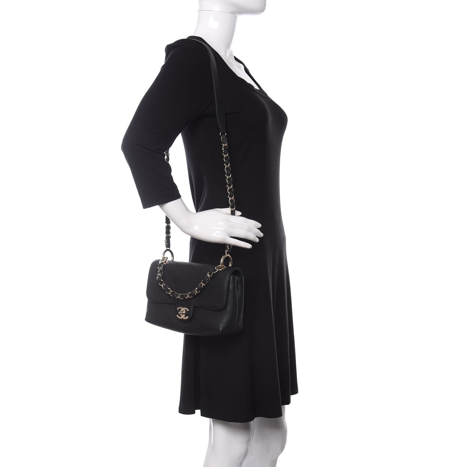 Chanel Caviar Quilted Small City Walk Flap Black 2 of 11