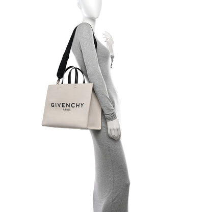 Givenchy Canvas Medium Tote Beige Black 2 of 10