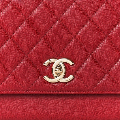 Chanel Caviar Quilted Large Business Affinity Flap Red 9 of 15