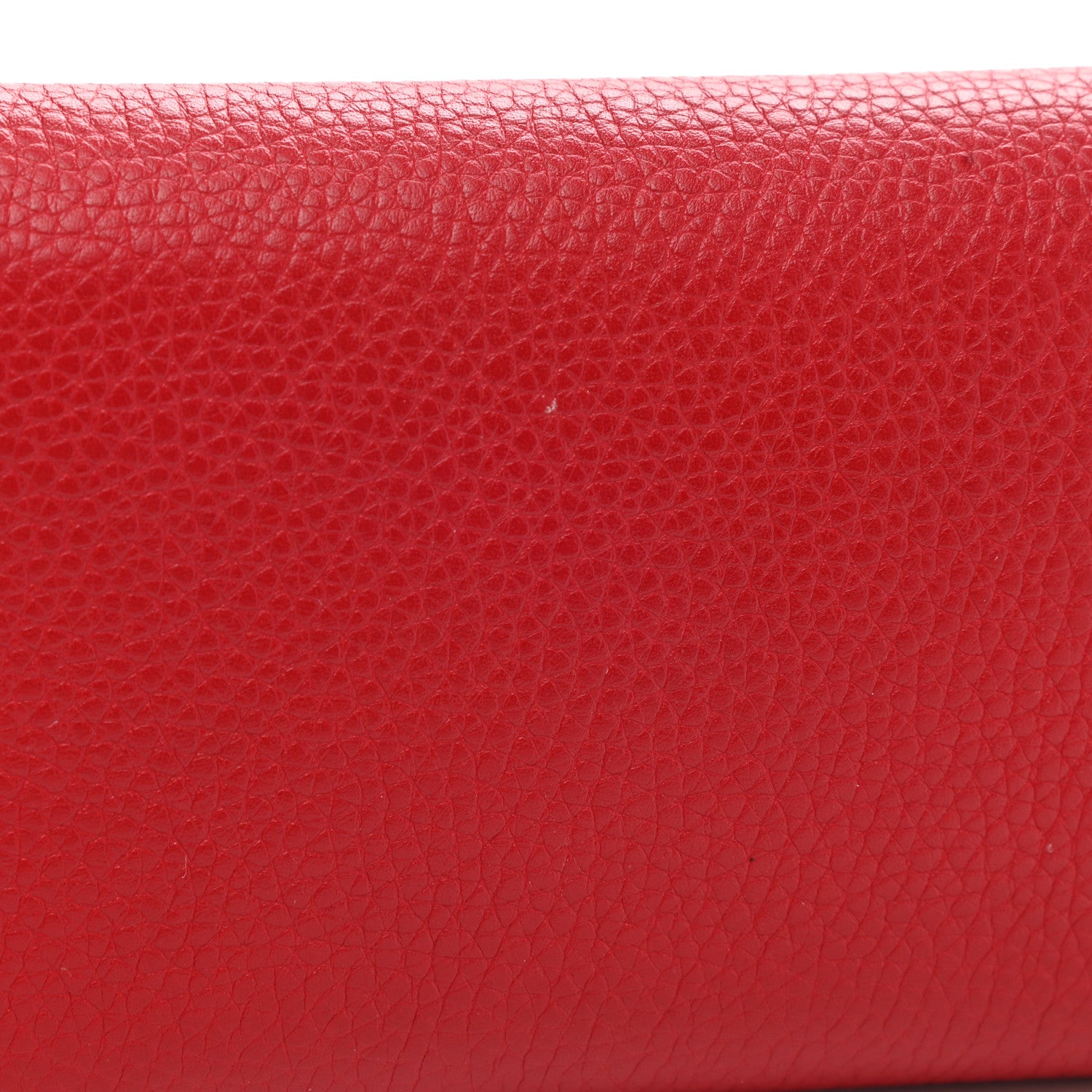 Gucci Pebbled Calfskin Large Soho Continental Wallet Red 8 of 8