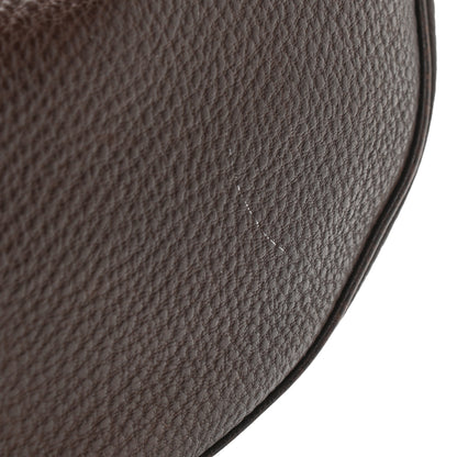 Gucci Pebbled Calfskin Half Moon Bamboo Ring Hobo Dark Brown 17 of 19