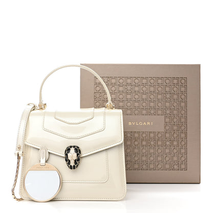 Bulgari Patent Serpenti Forever Top Handle White 12 of 12