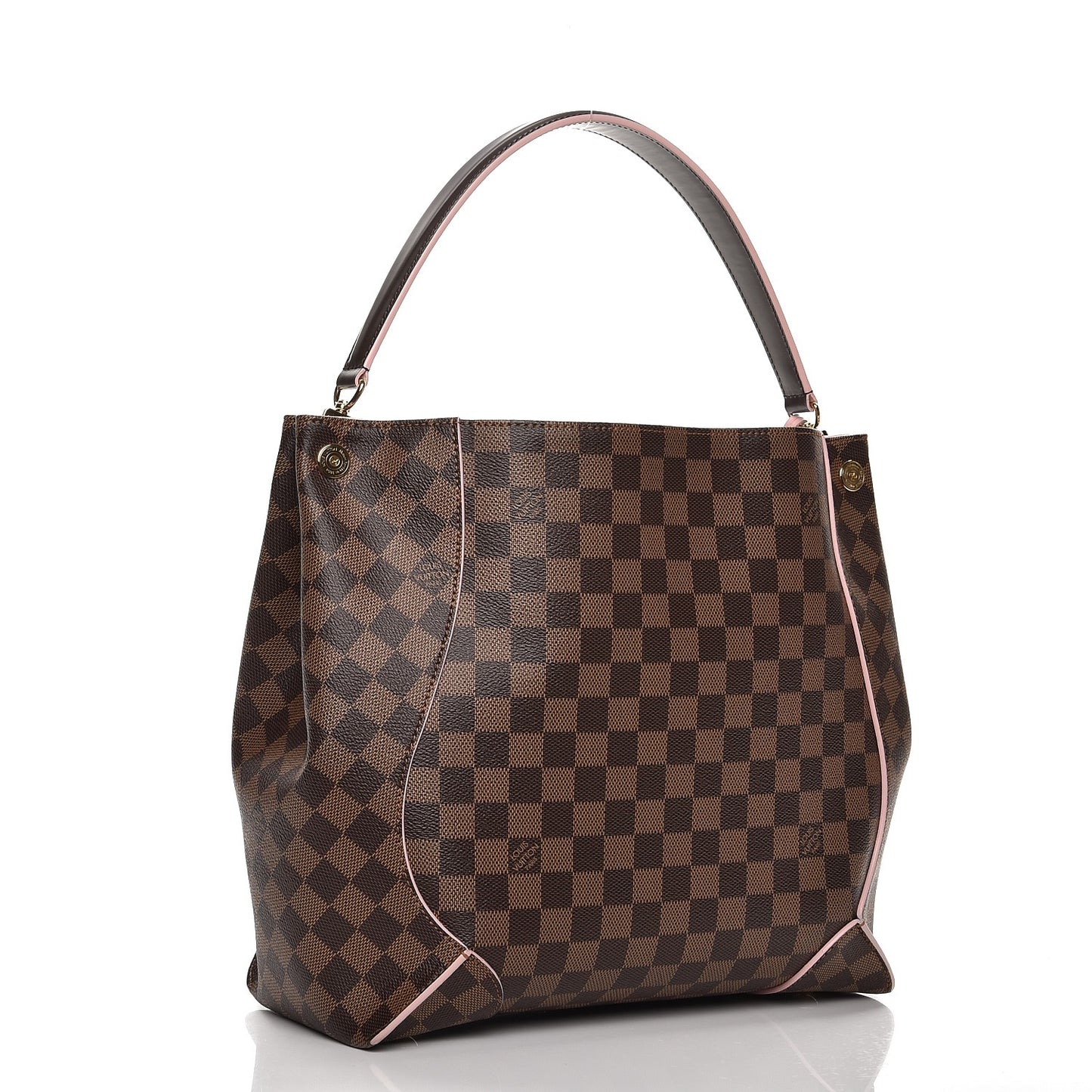 Damier Ebene Caissa Hobo Rose Ballerine