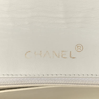 Chanel Lambskin Quilted Medium Single Flap White 6 of 9