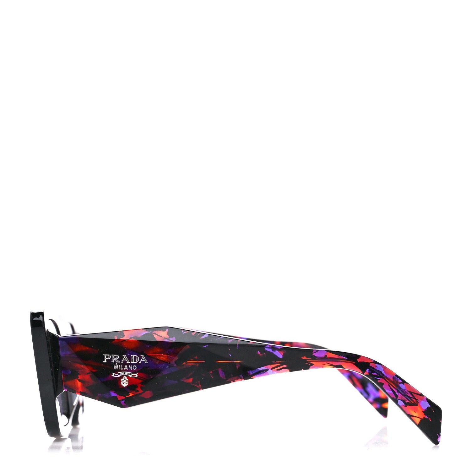 Prada Acetate Symbole Sunglasses SPR 08Y Purple Multicolor 3 of 8