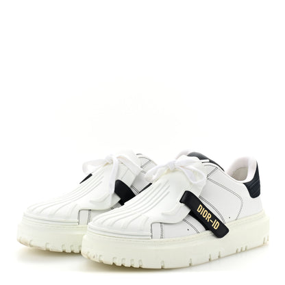 Christian Dior Calfskin Bi-Color Dior-ID Platform Sneakers 41 White Deep Blue 4 of 9