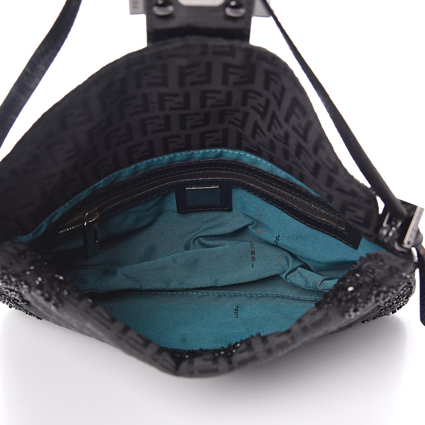 Zucchino Lizard Beaded Baguette Black