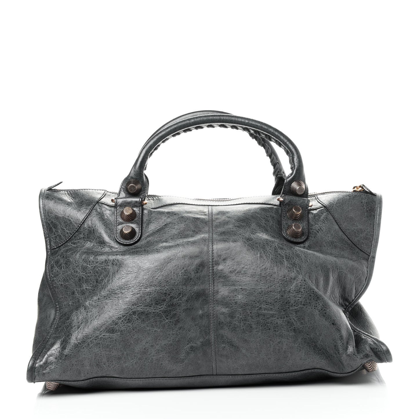 Agneau Giant 21 Rose Gold Hardware Work Anthracite