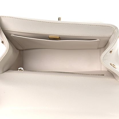 Chanel Caviar Quilted Medium Business Affinity Flap White 5 of 11