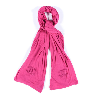 Chanel Modal Cashmere Scarf Shawl Pink 1 of 4