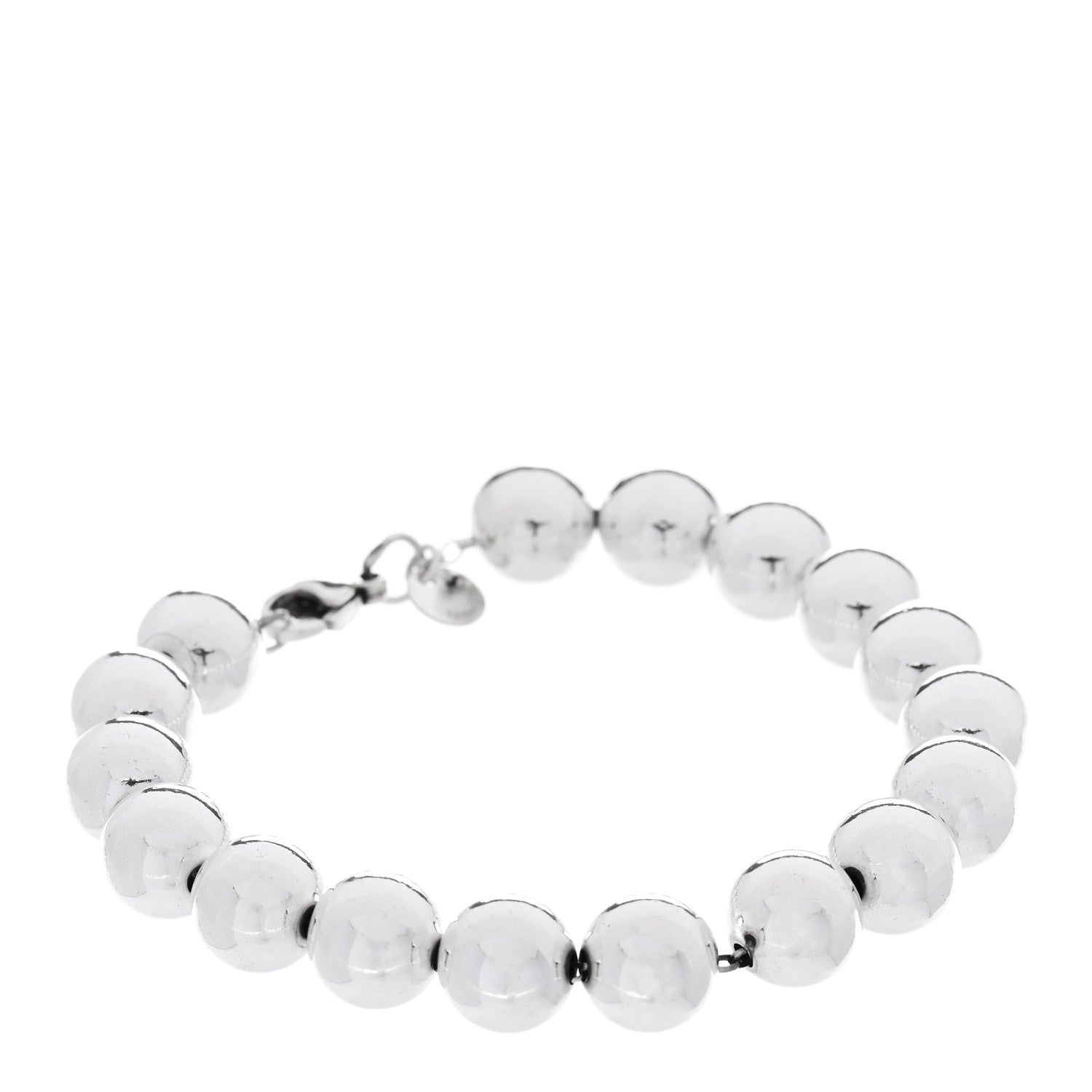 Tiffany Sterling Silver 10mm Hardwear Ball Bracelet 1 of 5