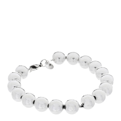 Tiffany Sterling Silver 10mm Hardwear Ball Bracelet 1 of 5