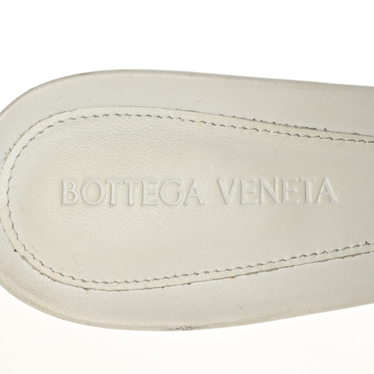 Nappa Matelasse Padded Mule Sandals 38 Optic White