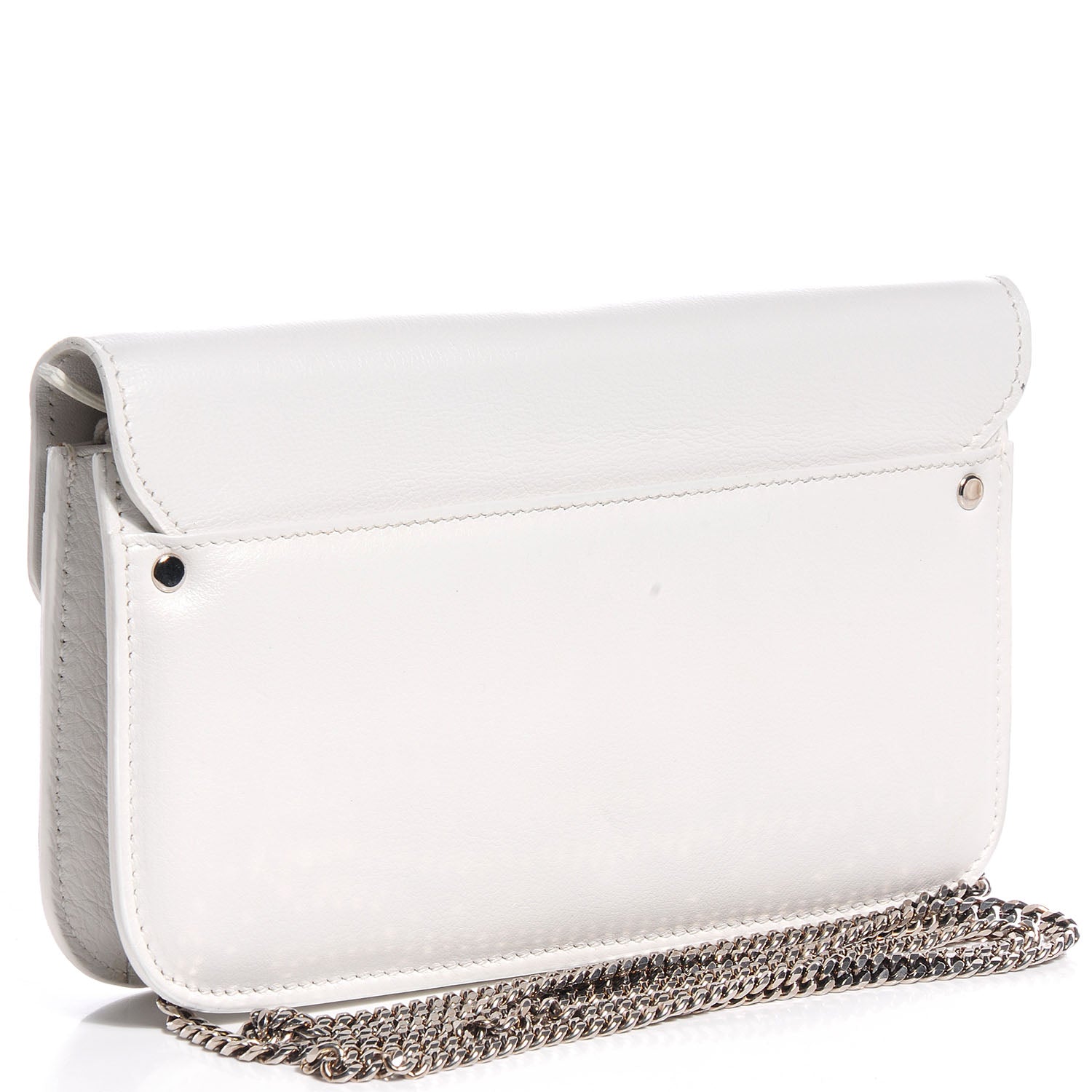 Proenza Schouler Leather PS11 Chain Wallet White 5 of 8