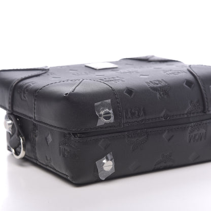 MCM Calfskin Ottomar Monogram Small Berlin Crossbody Black 7 of 10