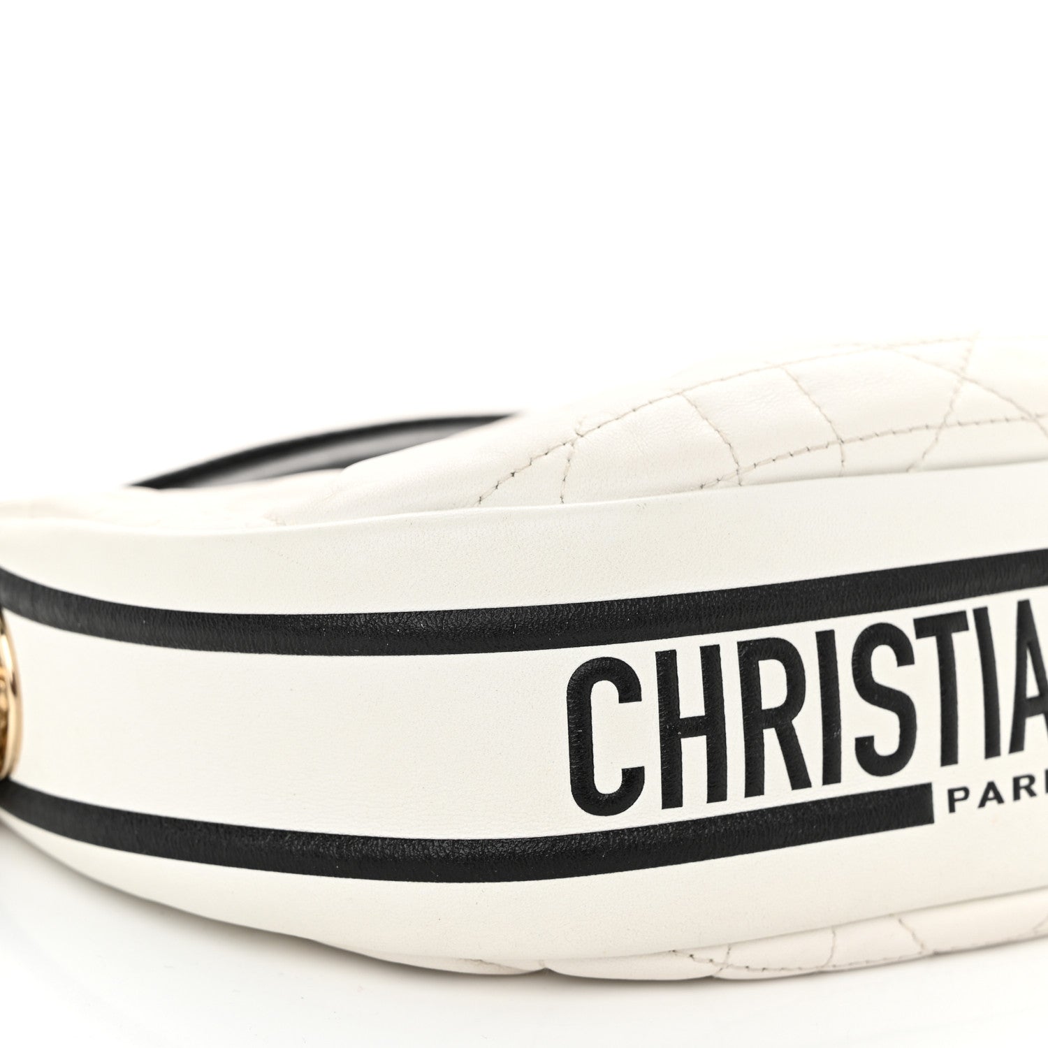 Christian Dior Lambskin Cannage Small Dior Vibe Hobo Bag White 10 of 11