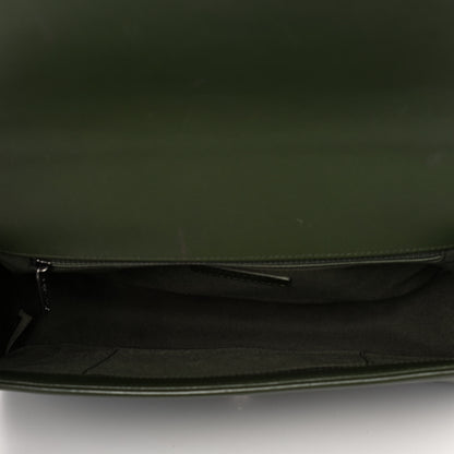 Chanel Lambskin Quilted New Medium Boy Flap Dark Green 5 of 16