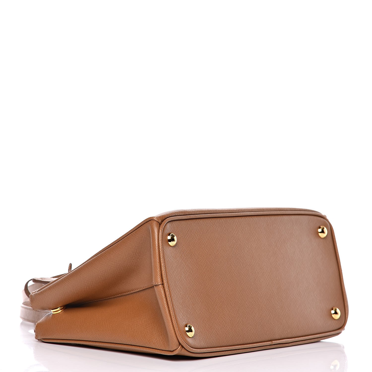 Prada Saffiano Small Galleria Double Zip Tote Caramel 4 of 9