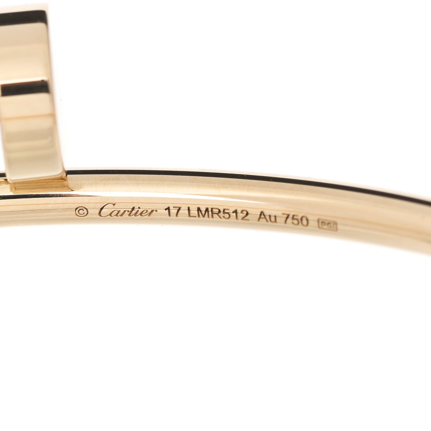 Cartier 18K Yellow Gold Small Juste Un Clou Bracelet 17 3 of 4
