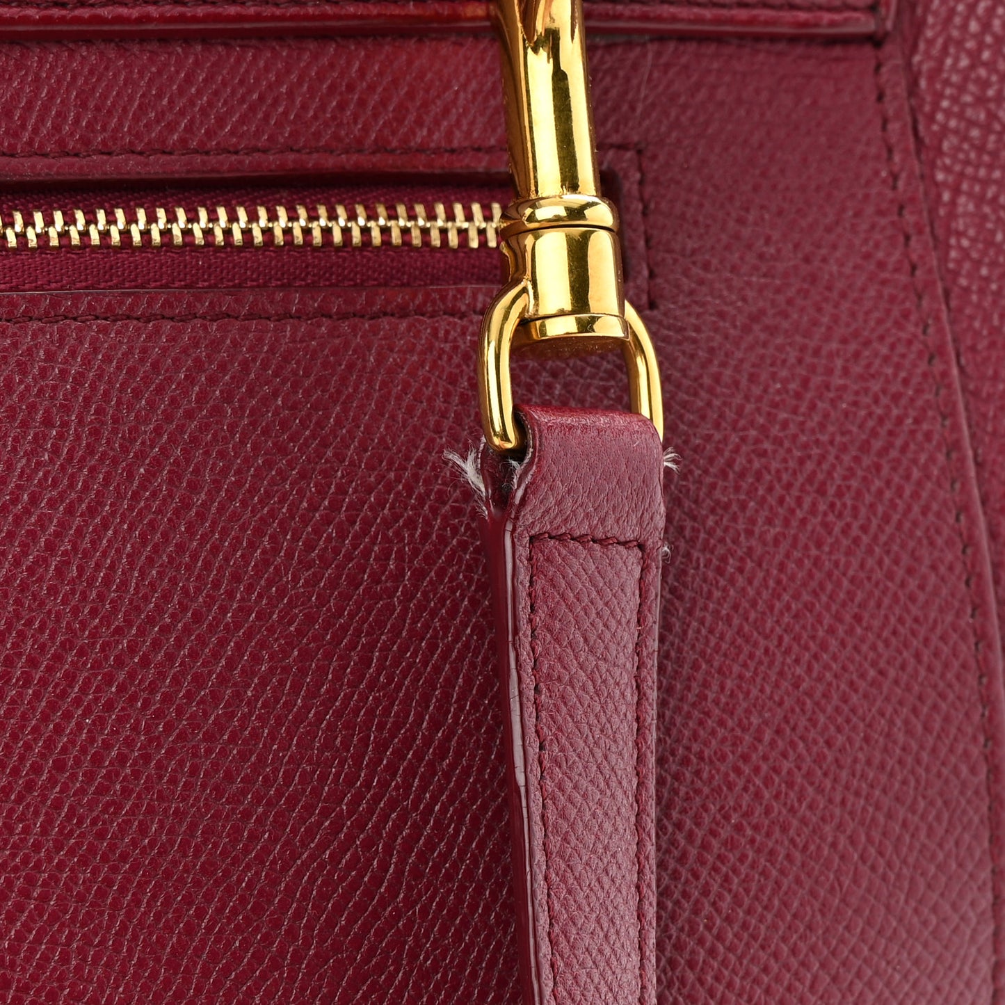 Grained Calfskin Micro Belt Bag Plum