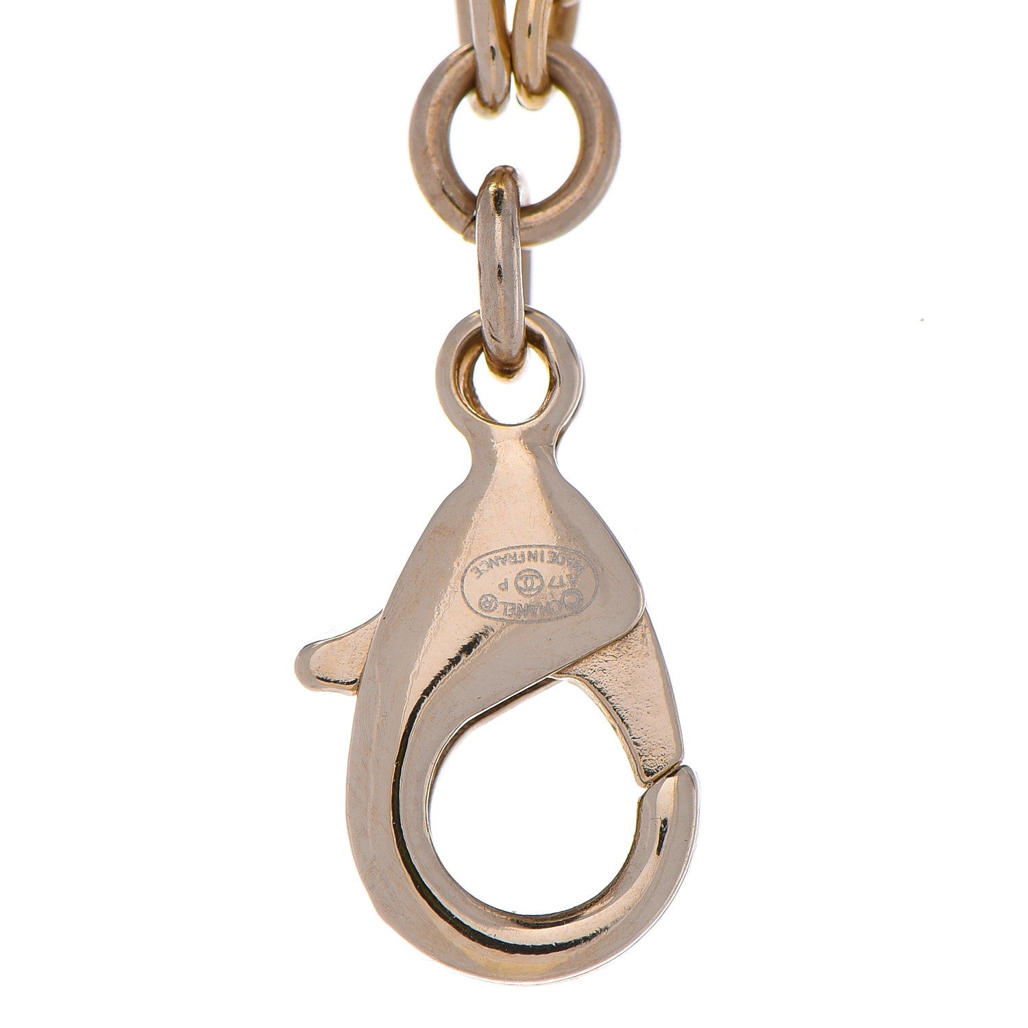 Chanel Chain I Heart Necklace Gold 7 of 7