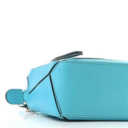 Loewe Calfskin Mini Puzzle Bag Cyan 8 of 9