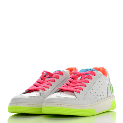 Chanel Calfskin Womens Logo Sneakers 38.5 White Multicolor 3 of 12