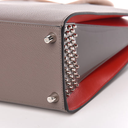 Christian Louboutin Calfskin Empire Patent Studded Medium Paloma Storm 9 of 10