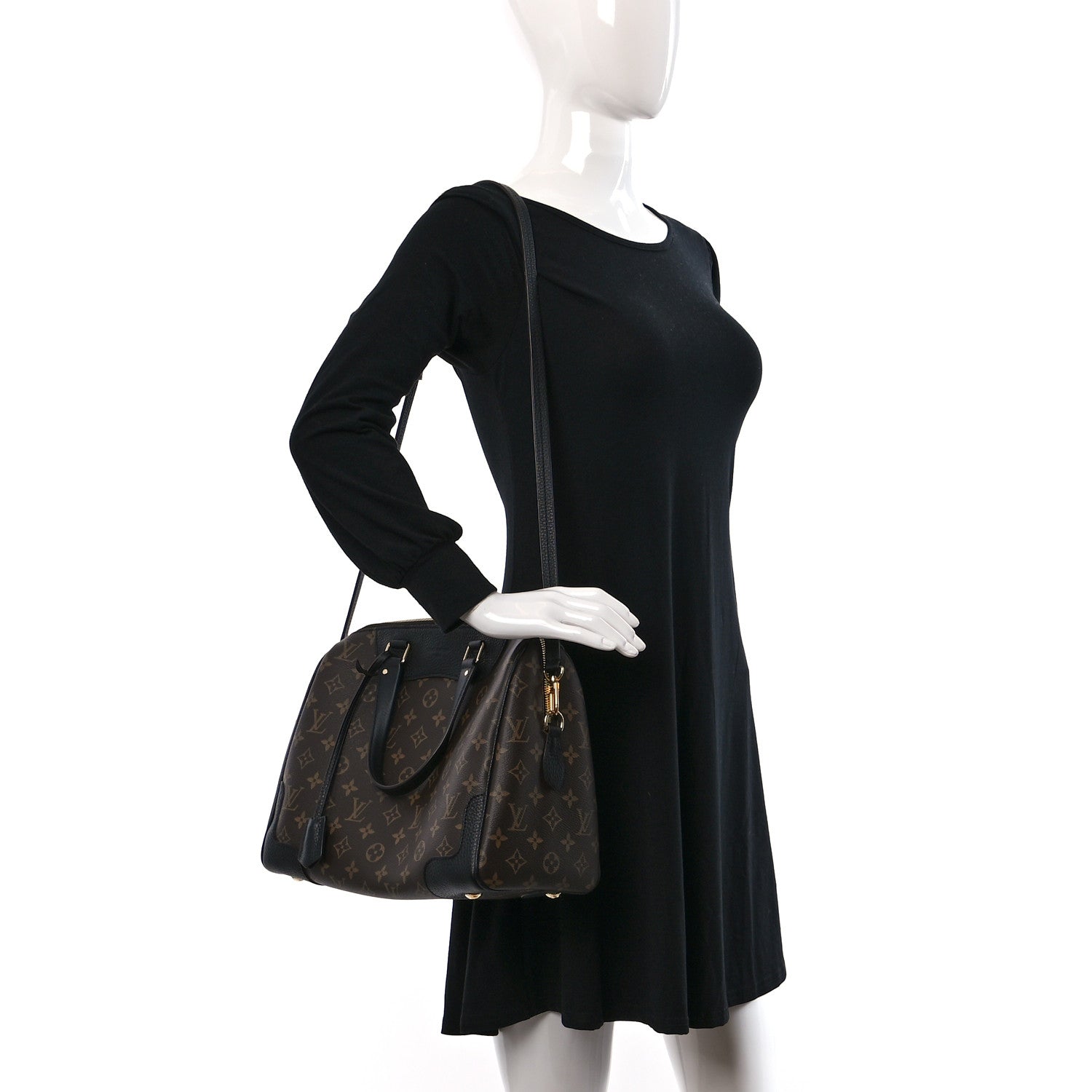 Louis Vuitton Monogram Retiro NM Black 2 of 8