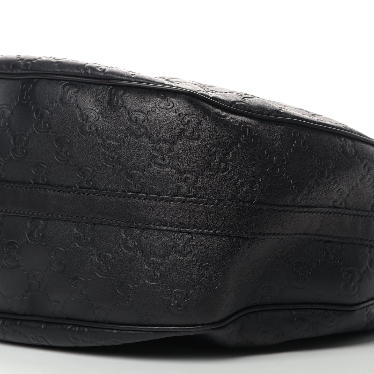 Guccissima Large GG Twins Hobo Black