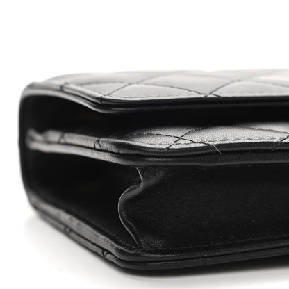 Chanel Lambskin Quilted Trendy CC Wallet On Chain WOC Black 10 of 12