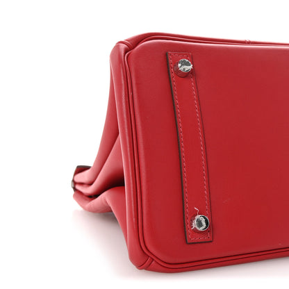 Hermes Swift Epsom Tressage Birkin 30 Rouge Piment Rouge De Coeur Rouge H 9 of 10